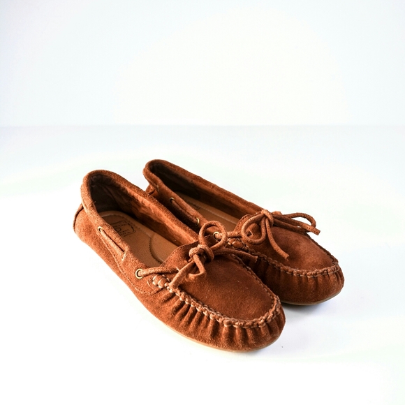 Lucky Brand Suede Moccasins Brown - Picture 5 of 5